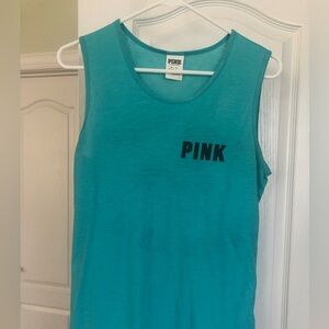 PINK Victoria's Secret Turquoise Tank Top Size XS